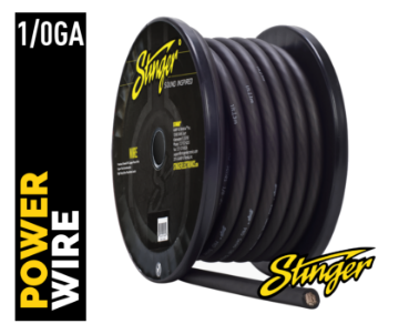 1/0GA PRO POWER WIRE GRAY 50' Roll – Stinger