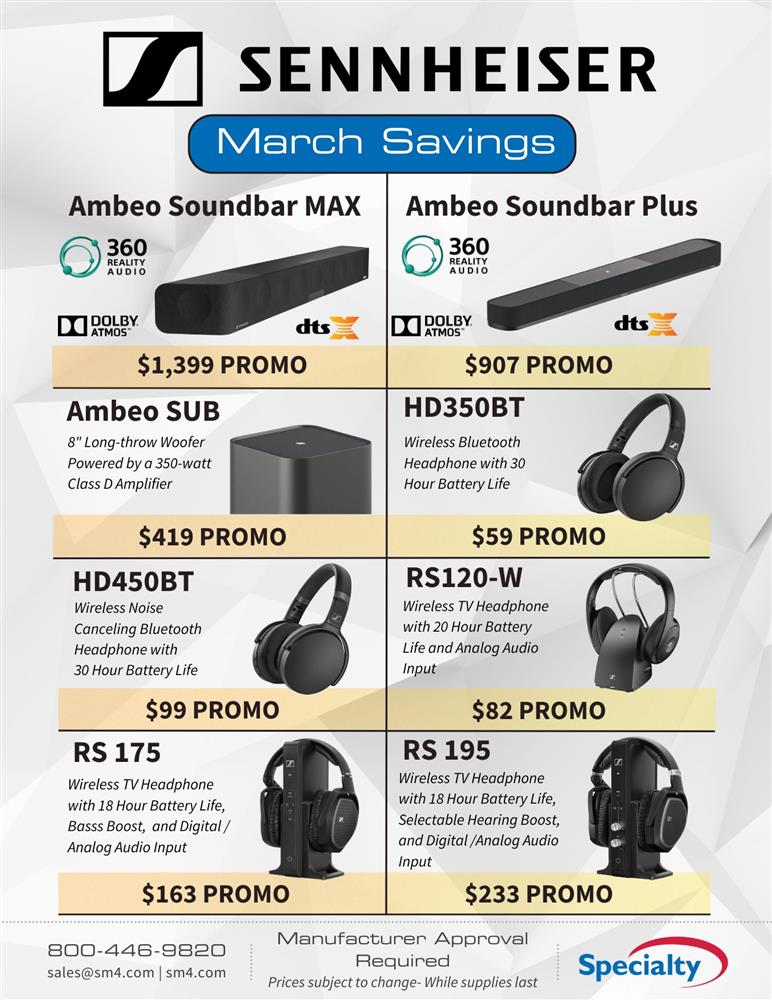 Sennheiser March Promo